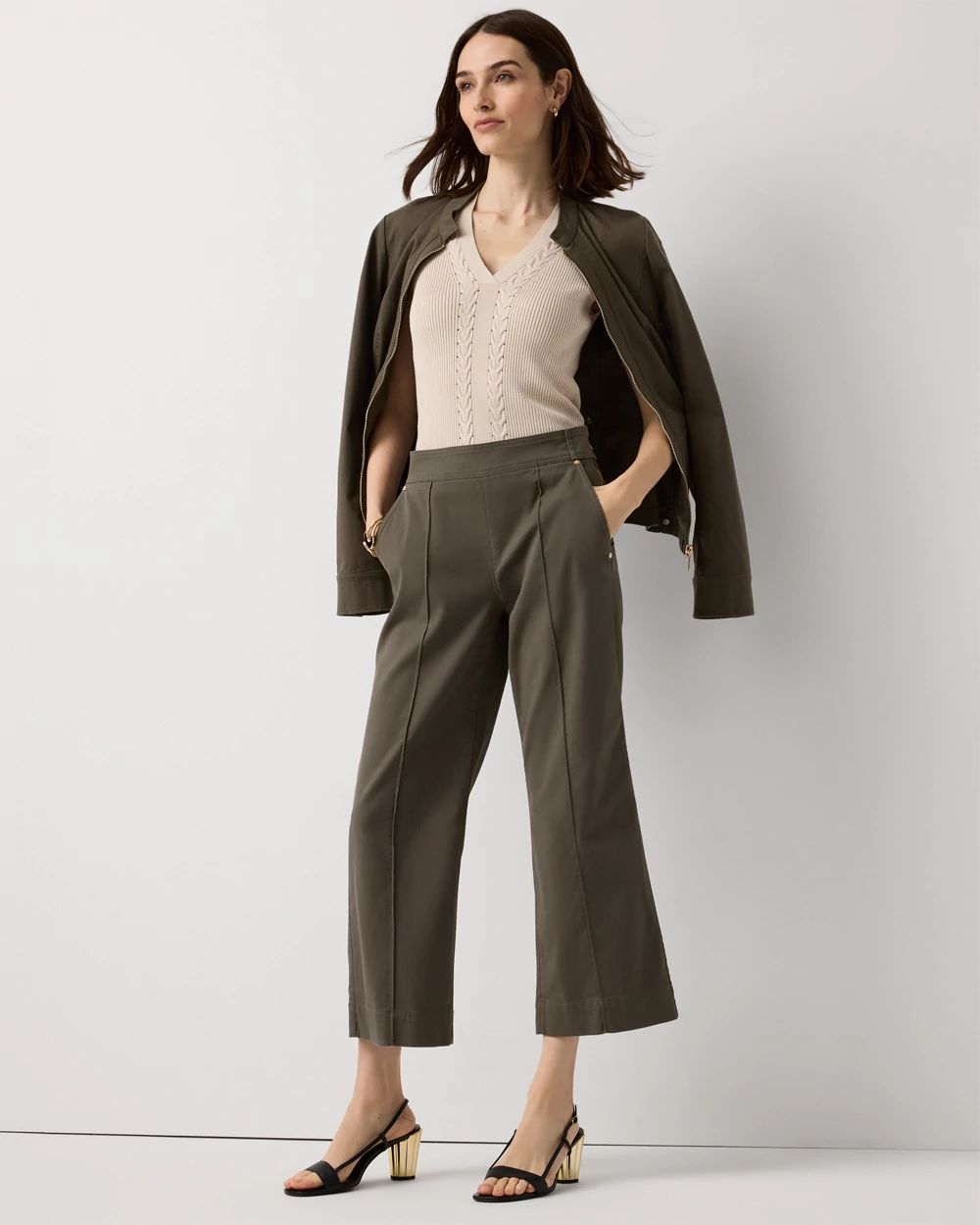 Pret High Rise Wide Leg Crop click to view larger image.