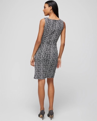 Sleeveless Matte Jersey Shirred Dress