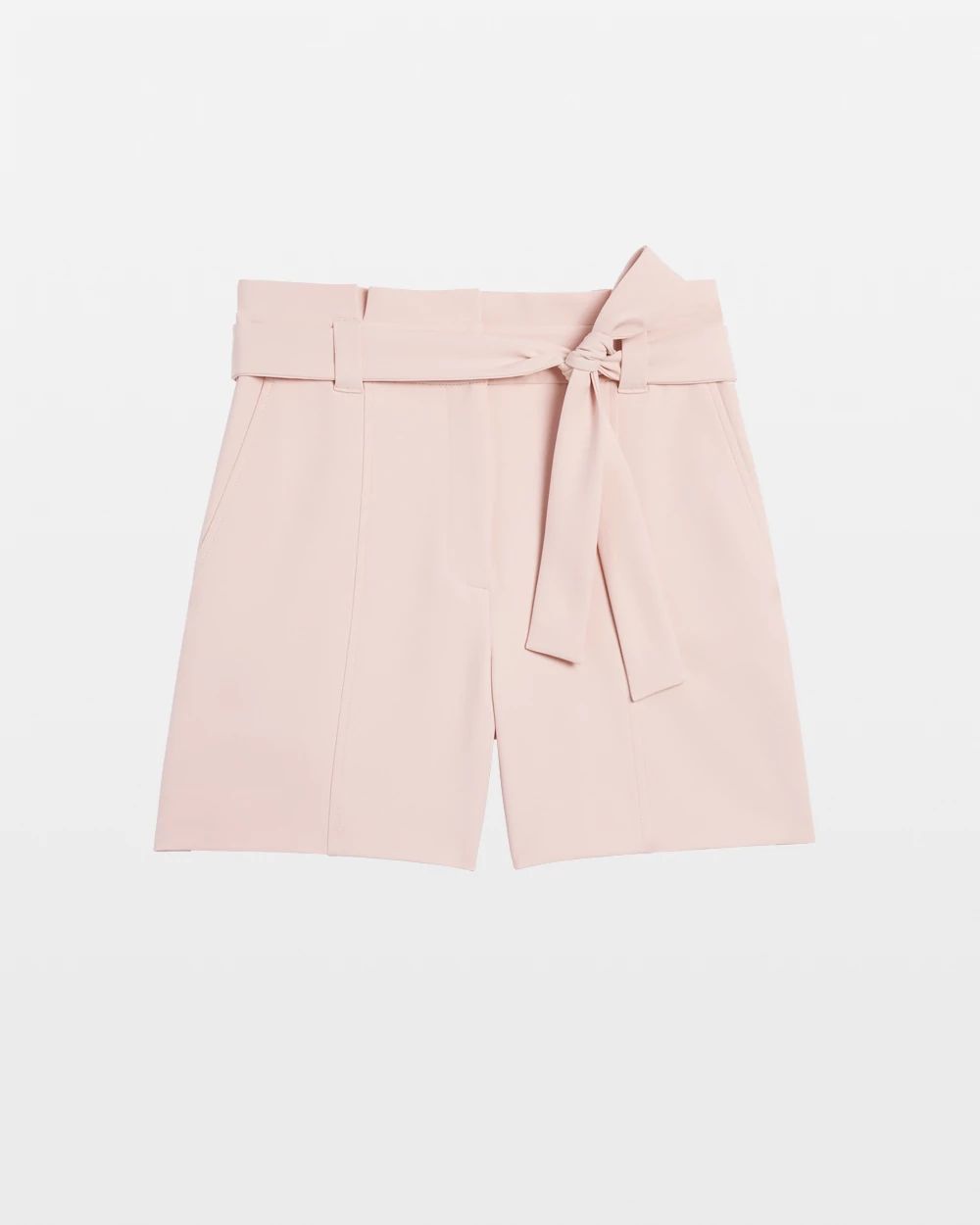 Belted Paperbag Fluid Wash Shorts