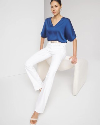Woven Front Tee