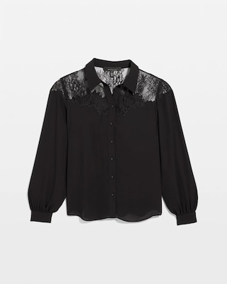 Lace Shoulder Shirt click to view larger image.