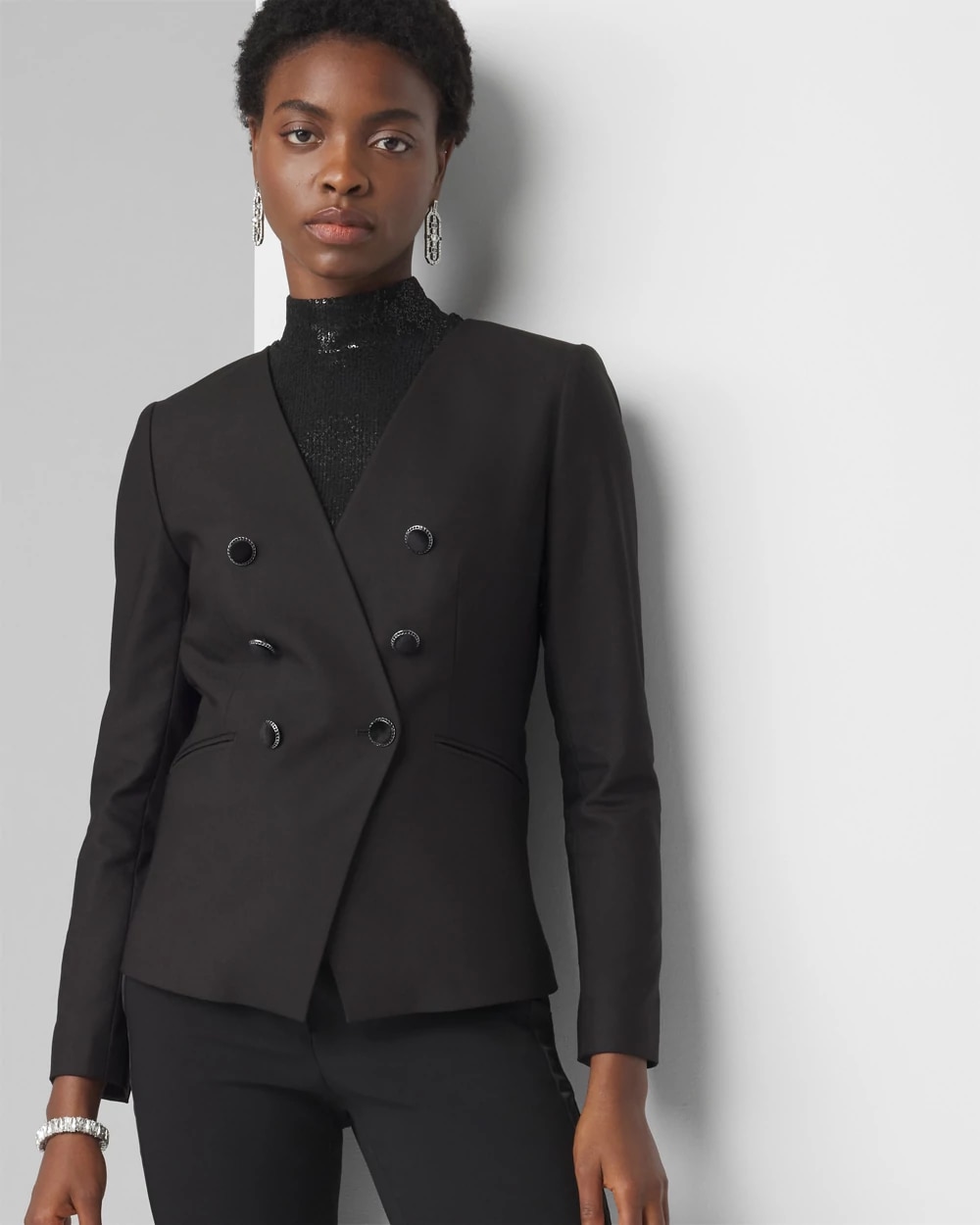 WHBM Tuxedo Studio Blazer