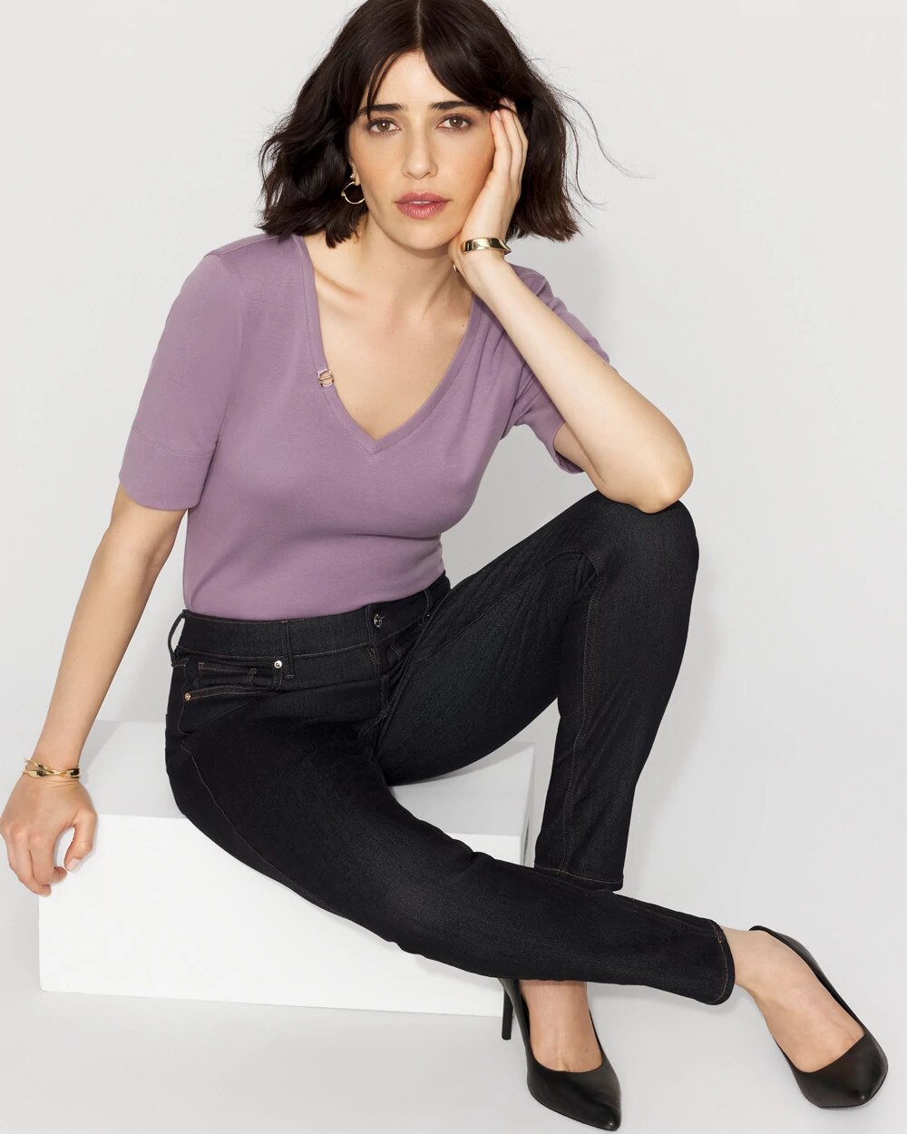 Elbow Sleeve Charm Tee