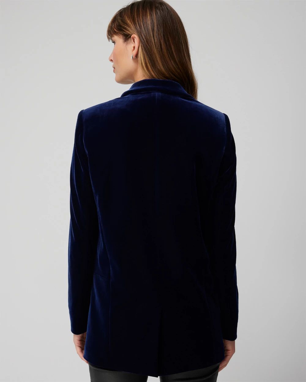 Petite Velvet Relaxed Blazer click to view larger image.