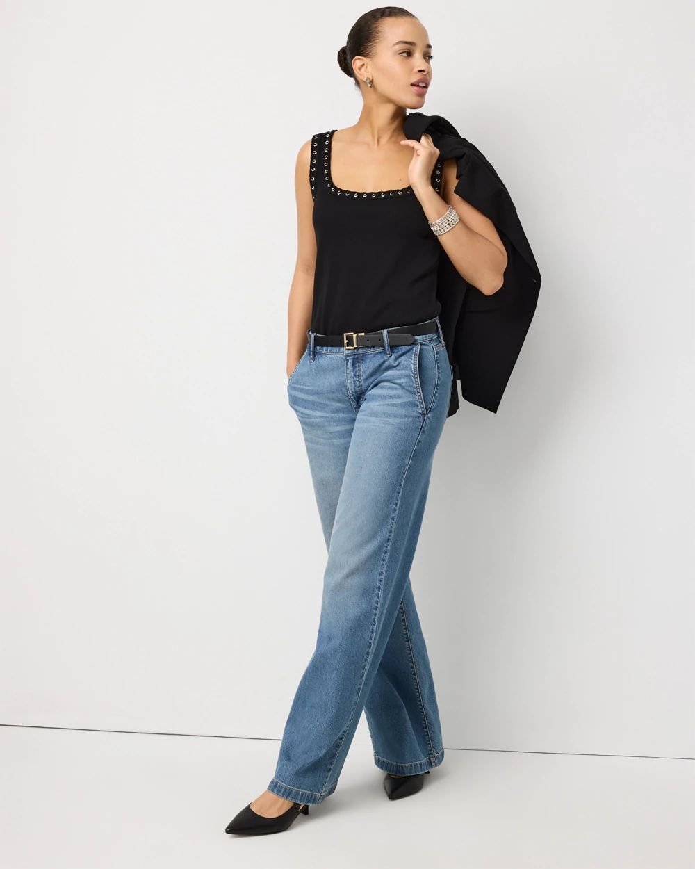 WHBM FORME™ Grommet Ribbed Tank