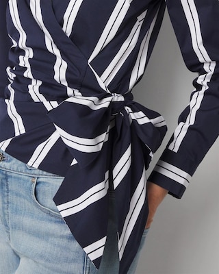 Surplice Poplin Shirt click to view larger image.