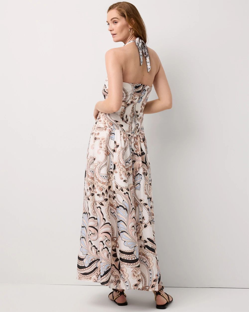 Halter-Tie Maxi Dress click to view larger image.