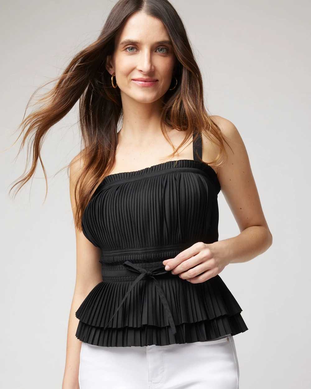 White house black market strapless top top