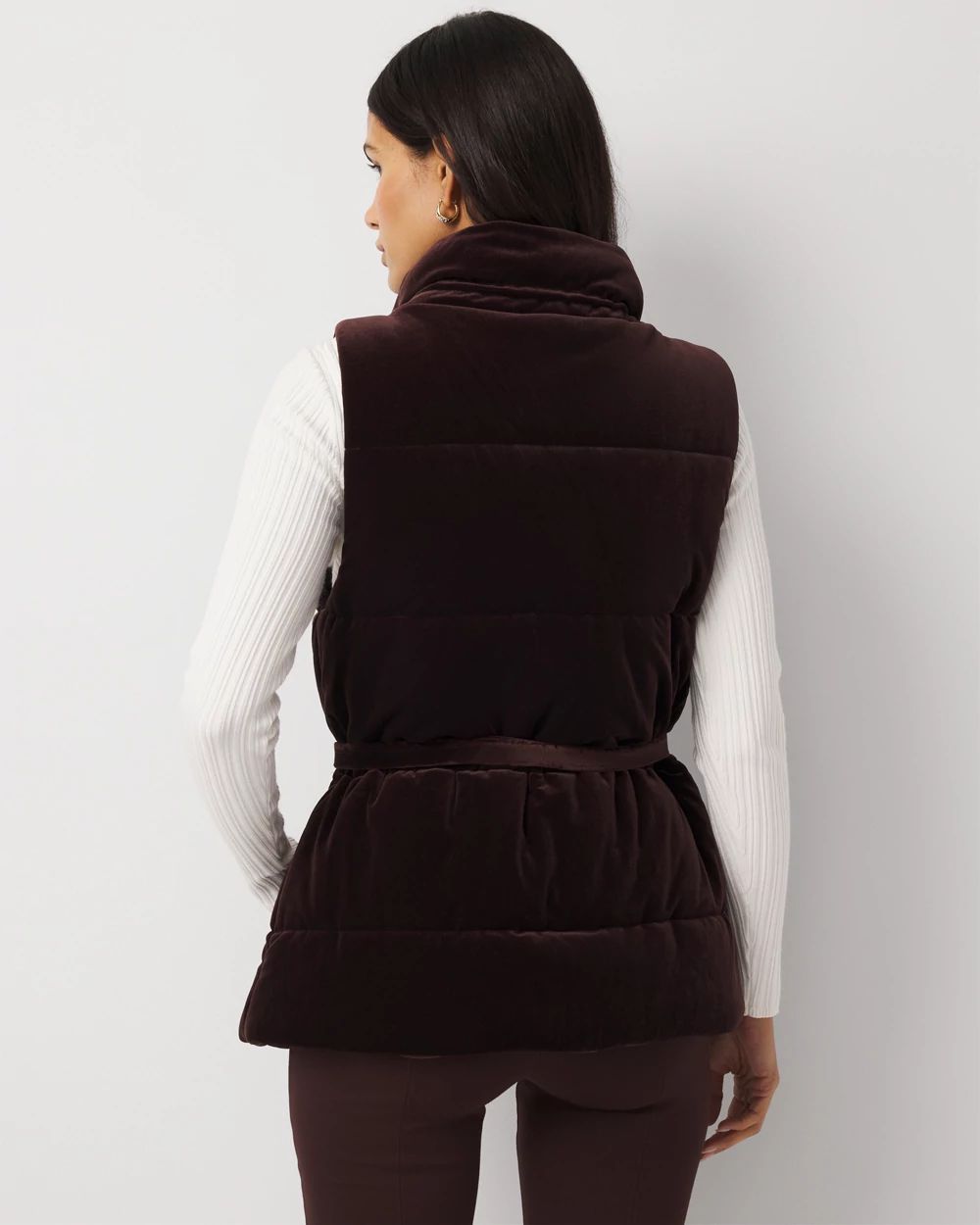 Velvet Puffer Vest