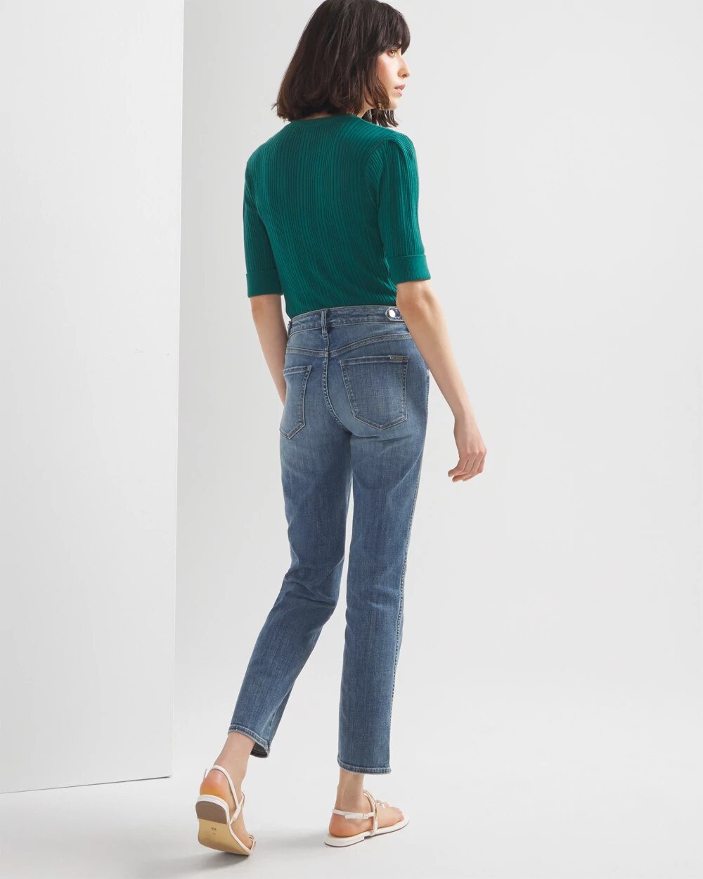 Everyday Stretch Tab Straight Jeans - image 2