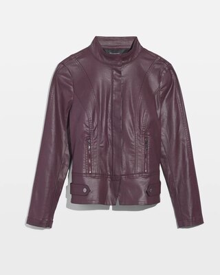 Coated Biker Jacket click to view larger image.