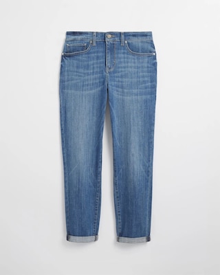 Mid-Rise Everyday Soft Denim™ Girlfriend Jeans click to view larger image.