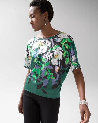 Short-Sleeve Woven Dolman