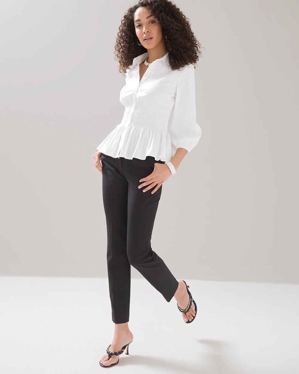 Mid-Rise Sublime Stretch Slim Ankle Pants