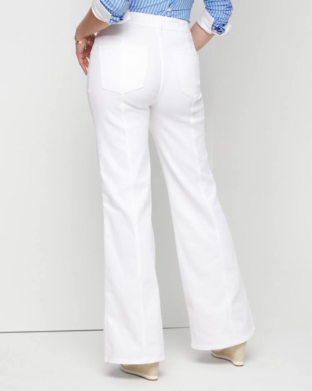 Curvy High-Rise Double Pocket Wide-Leg Jean