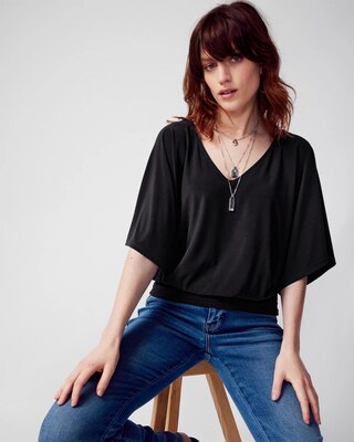 Matte Jersey Kimono Top