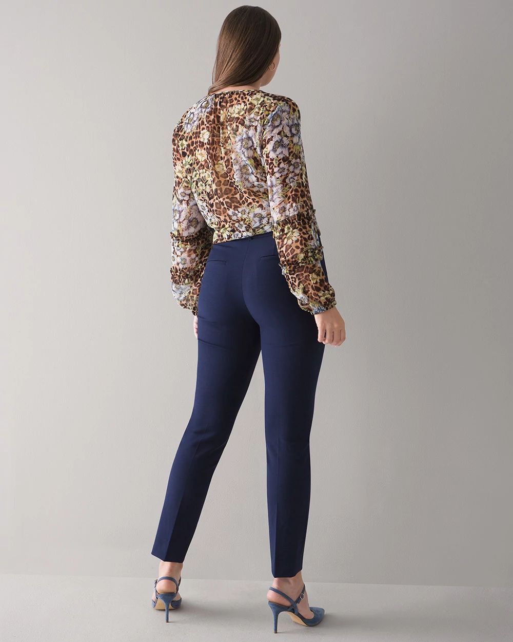 Curvy WHBM® Elle Slim Trouser Comfort Stretch Pant click to view larger image.
