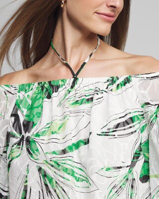 Outlet WHBM Off The Shoulder Halter Blouse