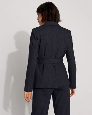 Denim-Look Blazer click to view larger image.