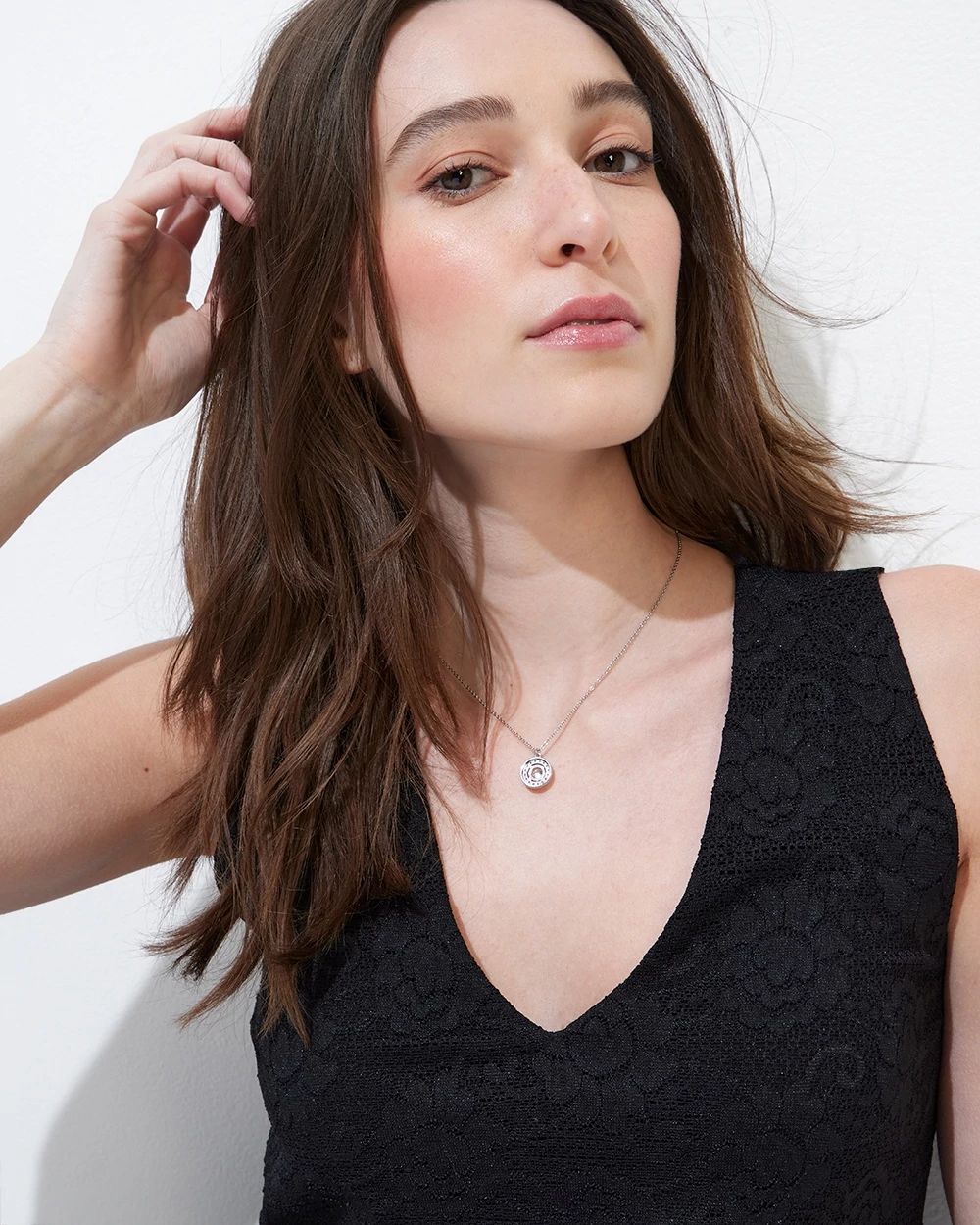 Outlet WHBM Lace V-Neck Tank Top