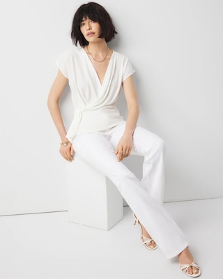 Draped Surplice Top click to view larger image.