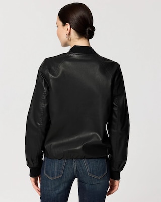 Petite Coated Bomber Jacket click to view larger image.