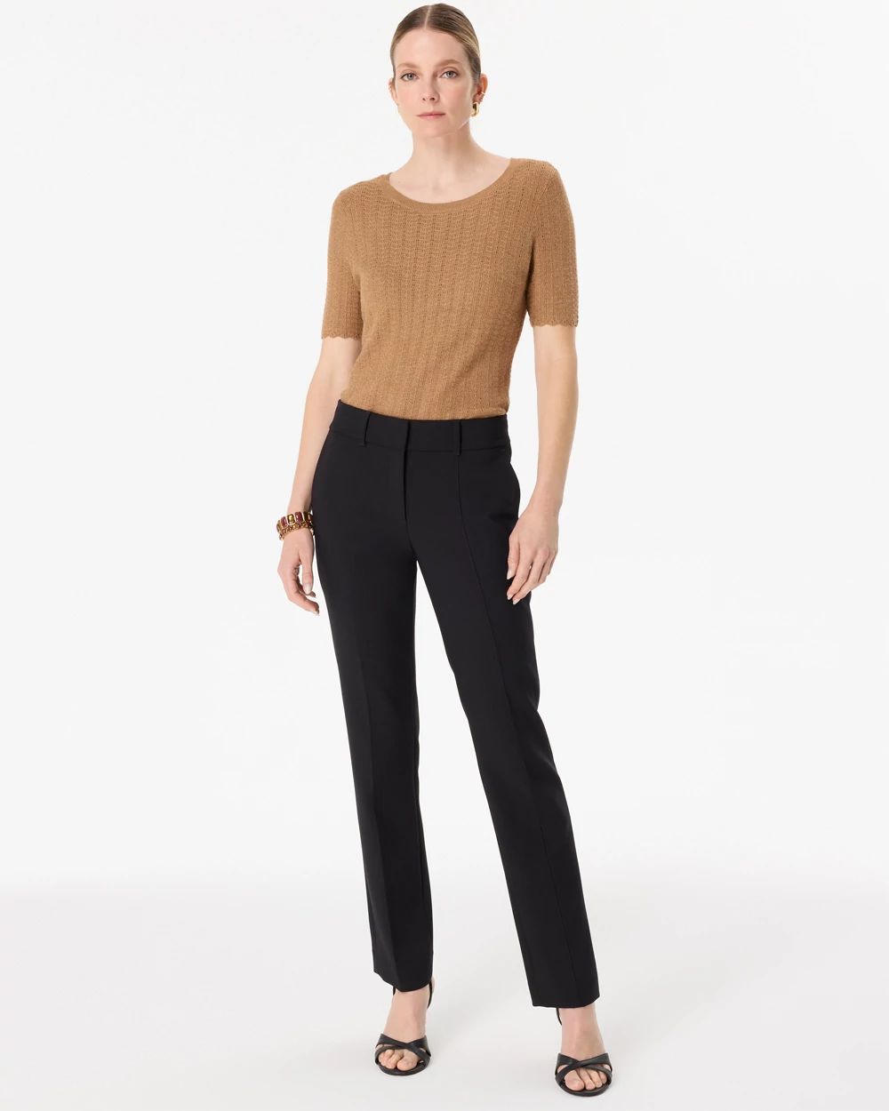Petite Luxe Stretch Zoey Straight Pant click to view larger image.