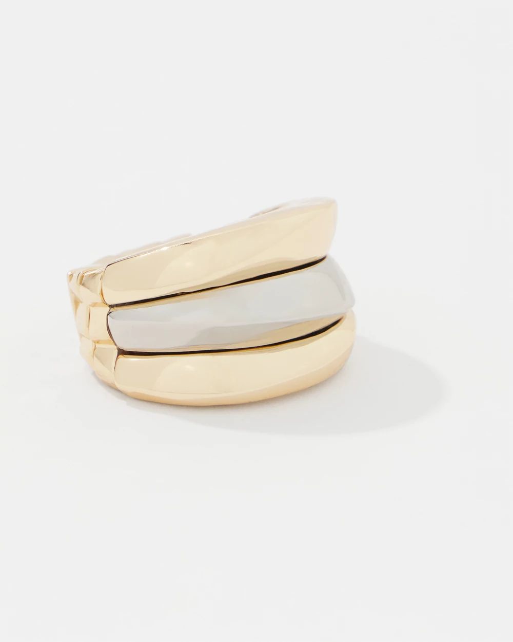 Sculptural Wave Stretch Ring click to view larger image.