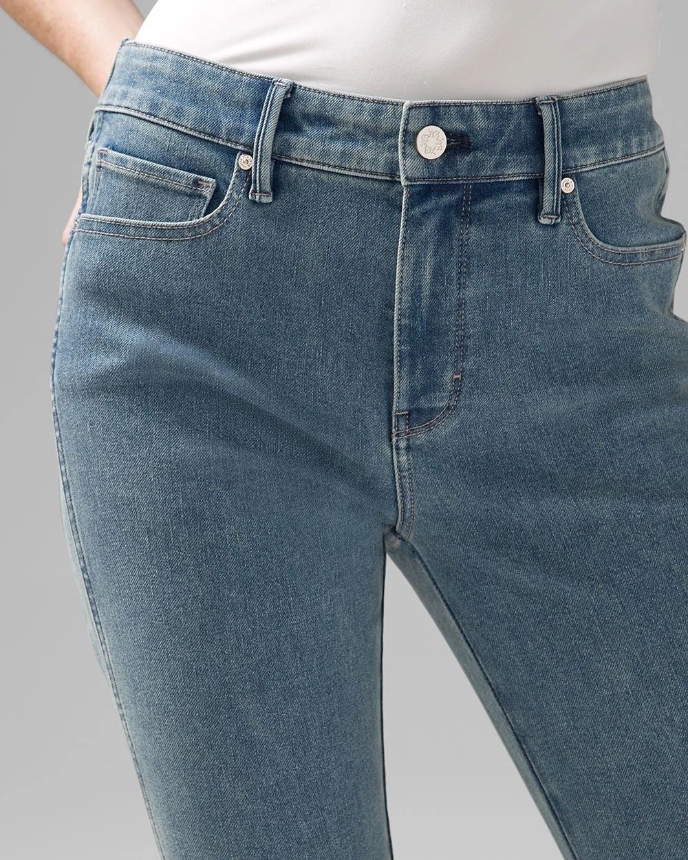 Petite High-Rise Sculpt Straight Jeans click to view larger image.