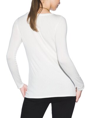 Outlet WHBM Long-Sleeve Scoop-Neck Tee