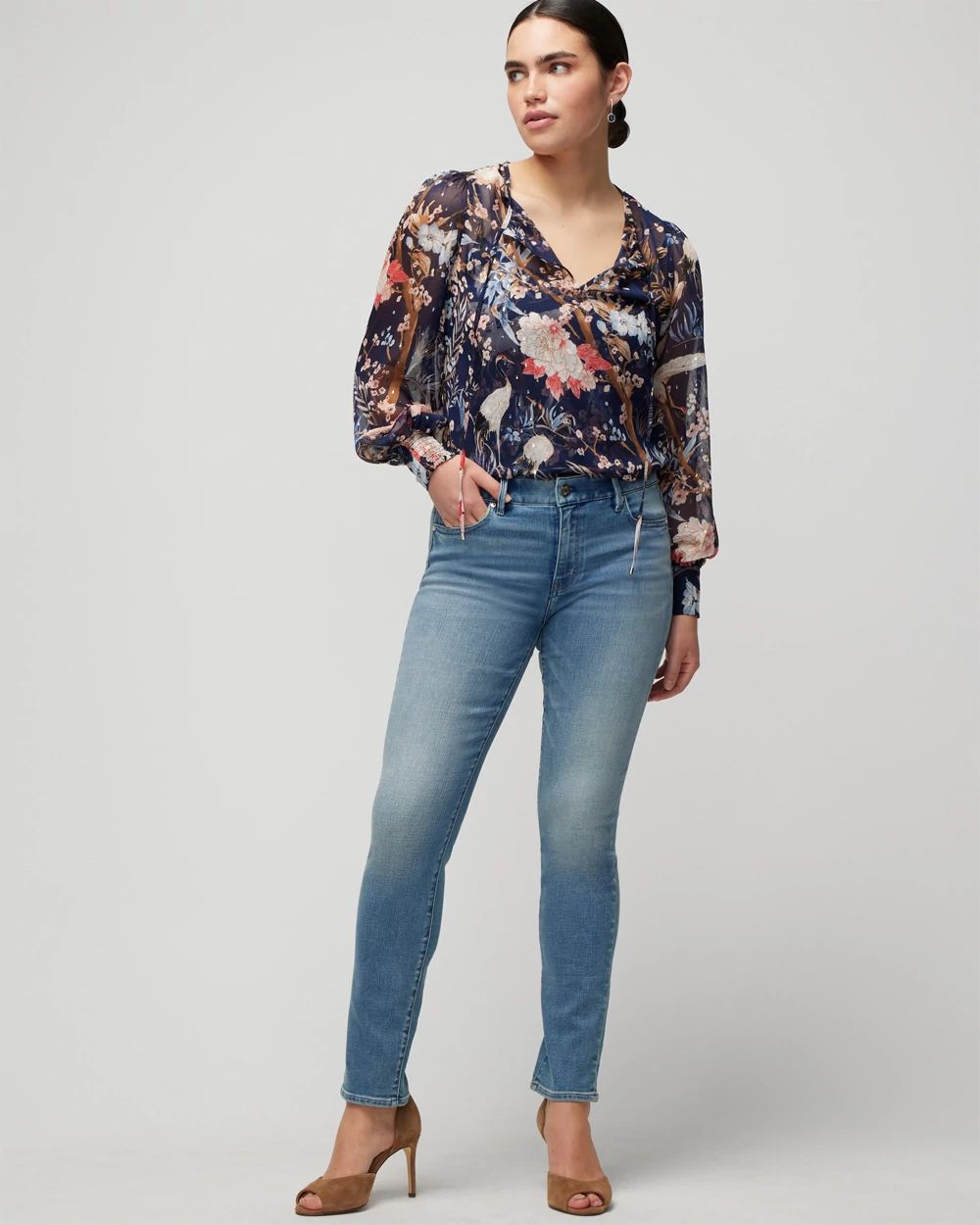 Mid-Rise Slim Jeans