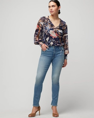 Mid-Rise Slim Jeans