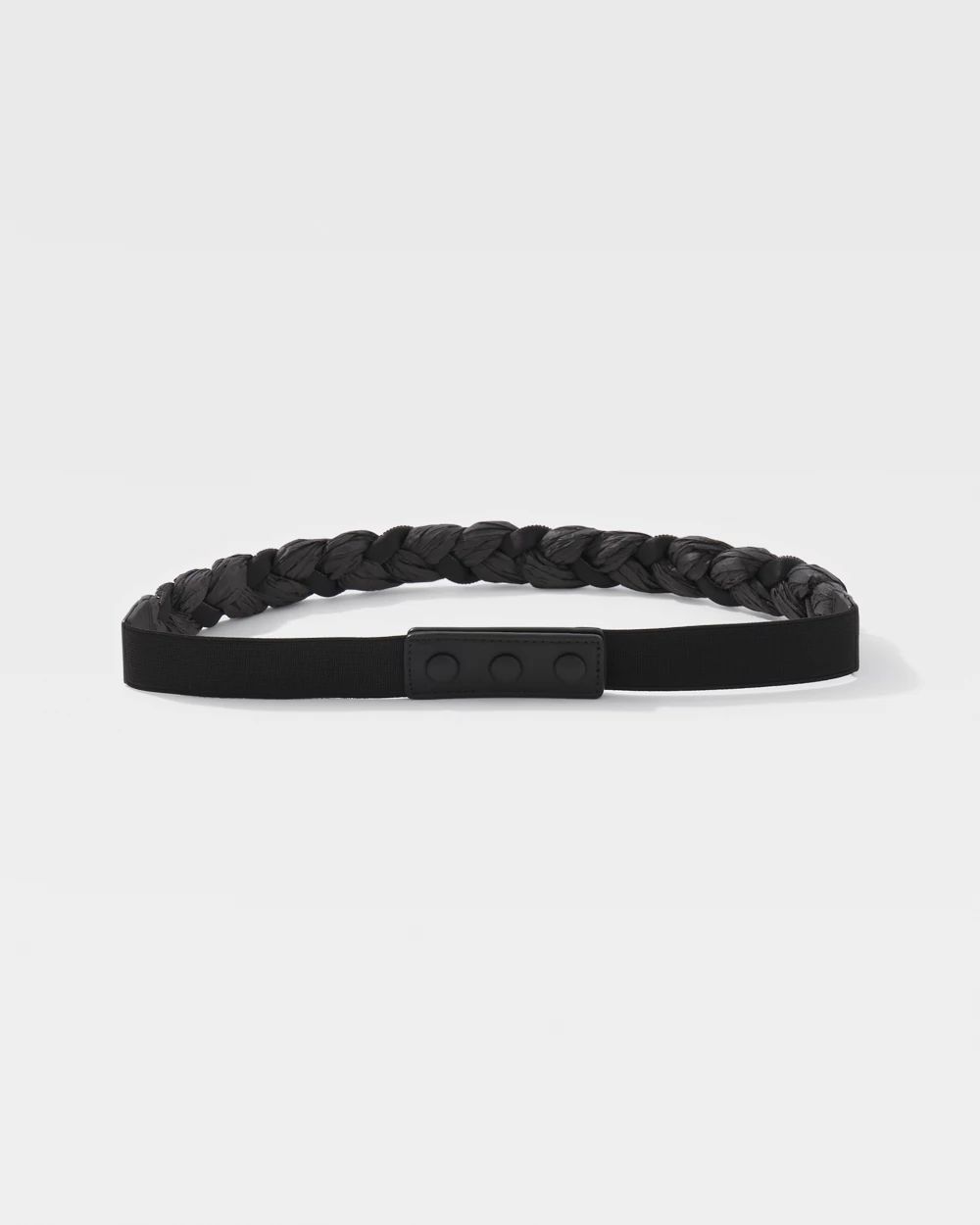 Braided Raffia Stretch Belt