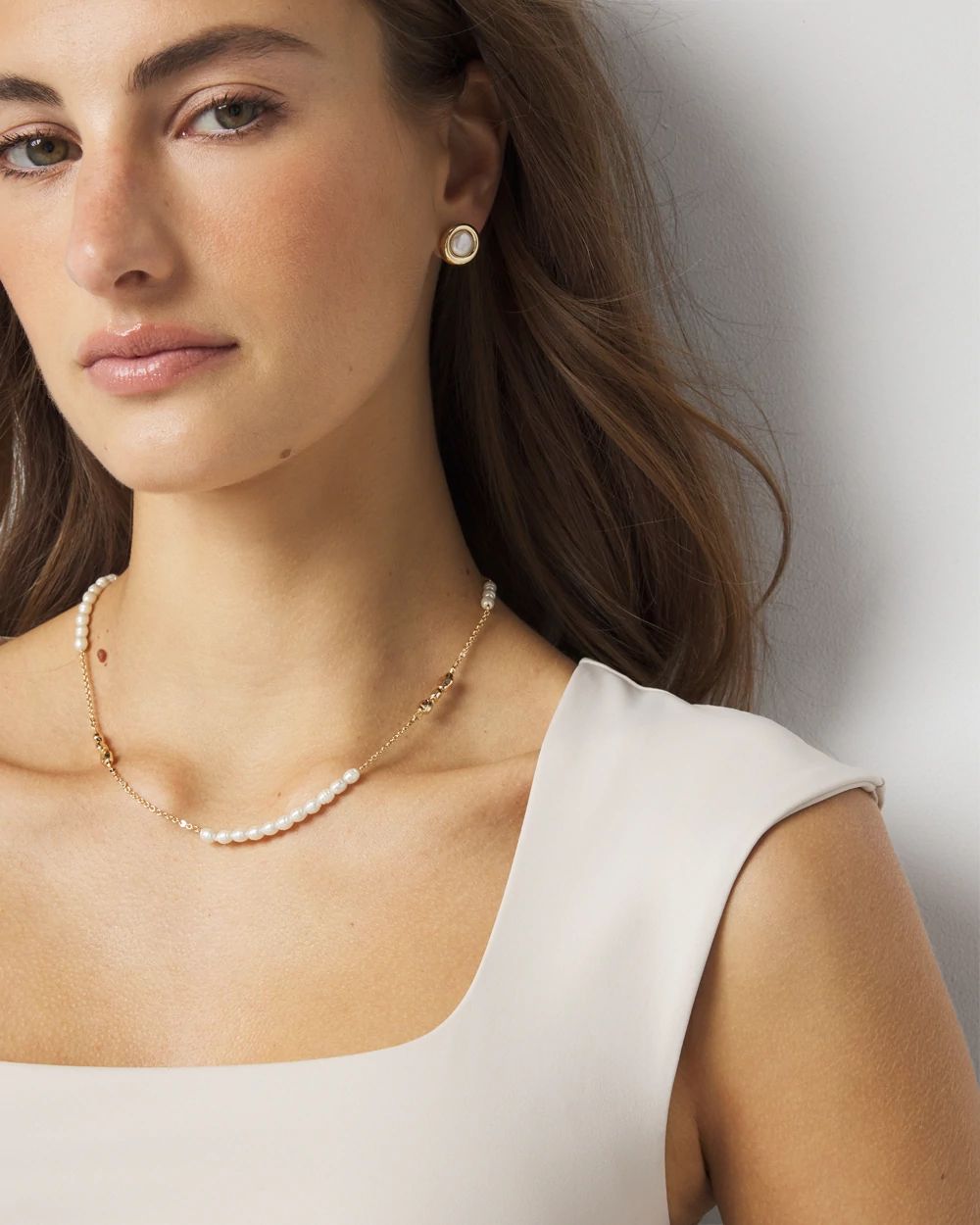 WHBM FORME™ All Ways Stretch Square Neck Top click to view larger image.