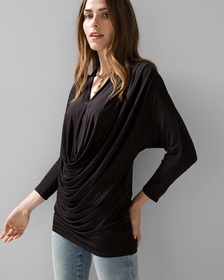 Drape Front Tunic
