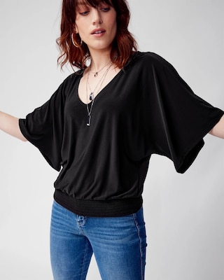 Matte Jersey Kimono Top