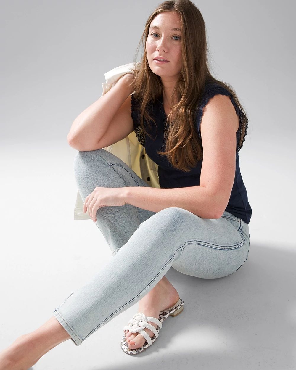 High Rise Sculpt Straight Leg Jeans
