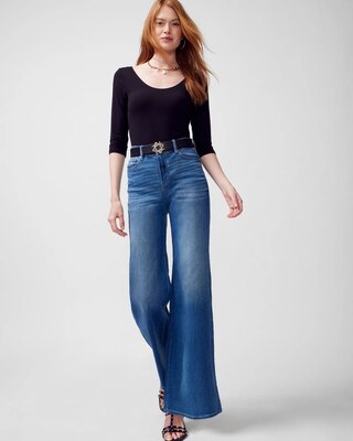WHBM® FORME 3/4-Sleeve Boatneck Top