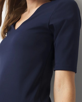 WHBMFORME™ All Ways Stretch Elbow-Sleeve Tee click to view larger image.