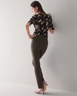 WHBM® Elle Slim Trouser Comfort Stretch Pants click to view larger image.