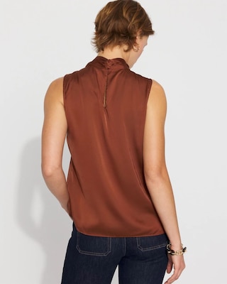 Satin Twist Neck Shell click to view larger image.