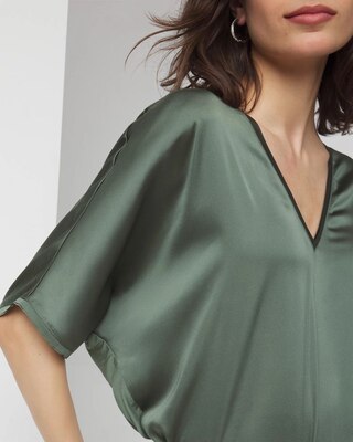 Woven Front Tee