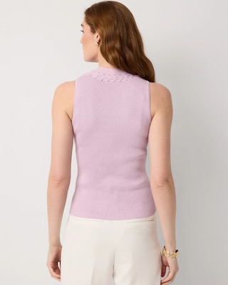 V-neck Knit Tank click to view larger image.
