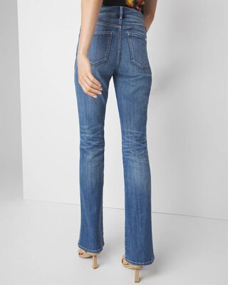 High-Rise Novelty Pocket Flare Jeans click to view larger image.