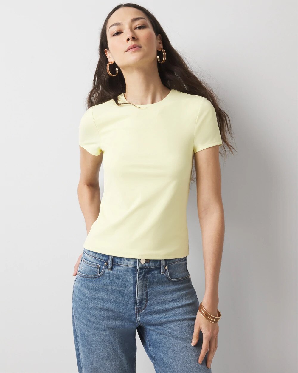 WHBMFORME All Ways Stretch Crewneck Tee