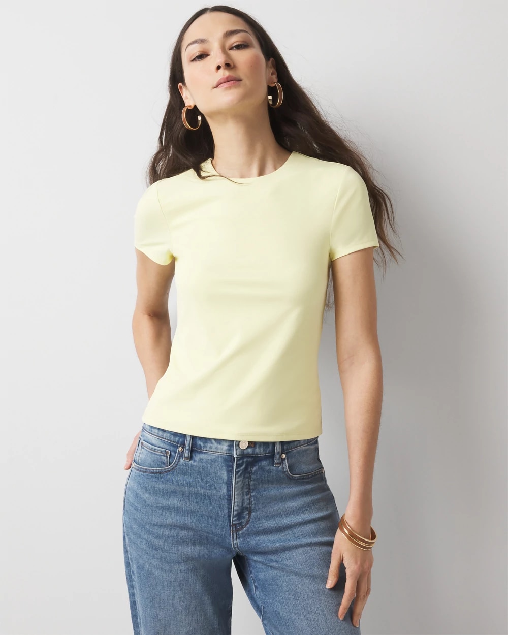 WHBMFORME All Ways Stretch Crewneck Tee