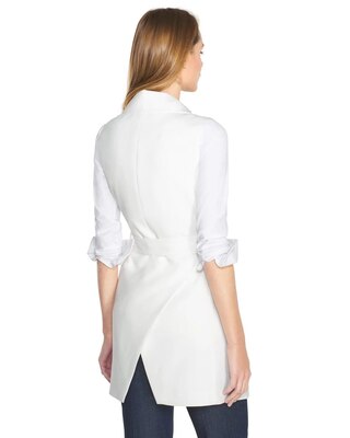 Sleeveless Double-Breasted Topper
