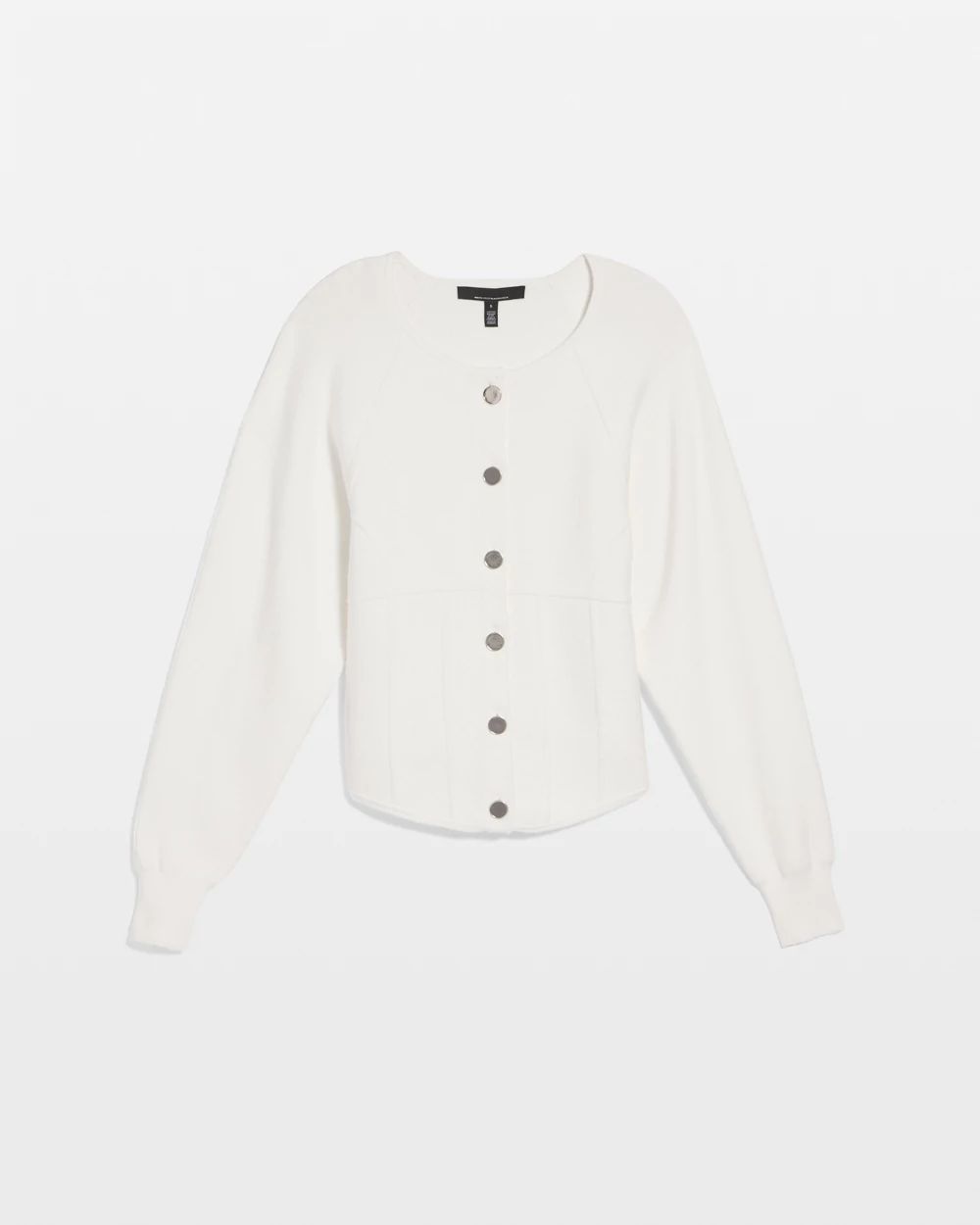 Petite Corset Detail Button Front Cardigan