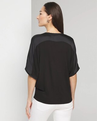 Woven Front Tee