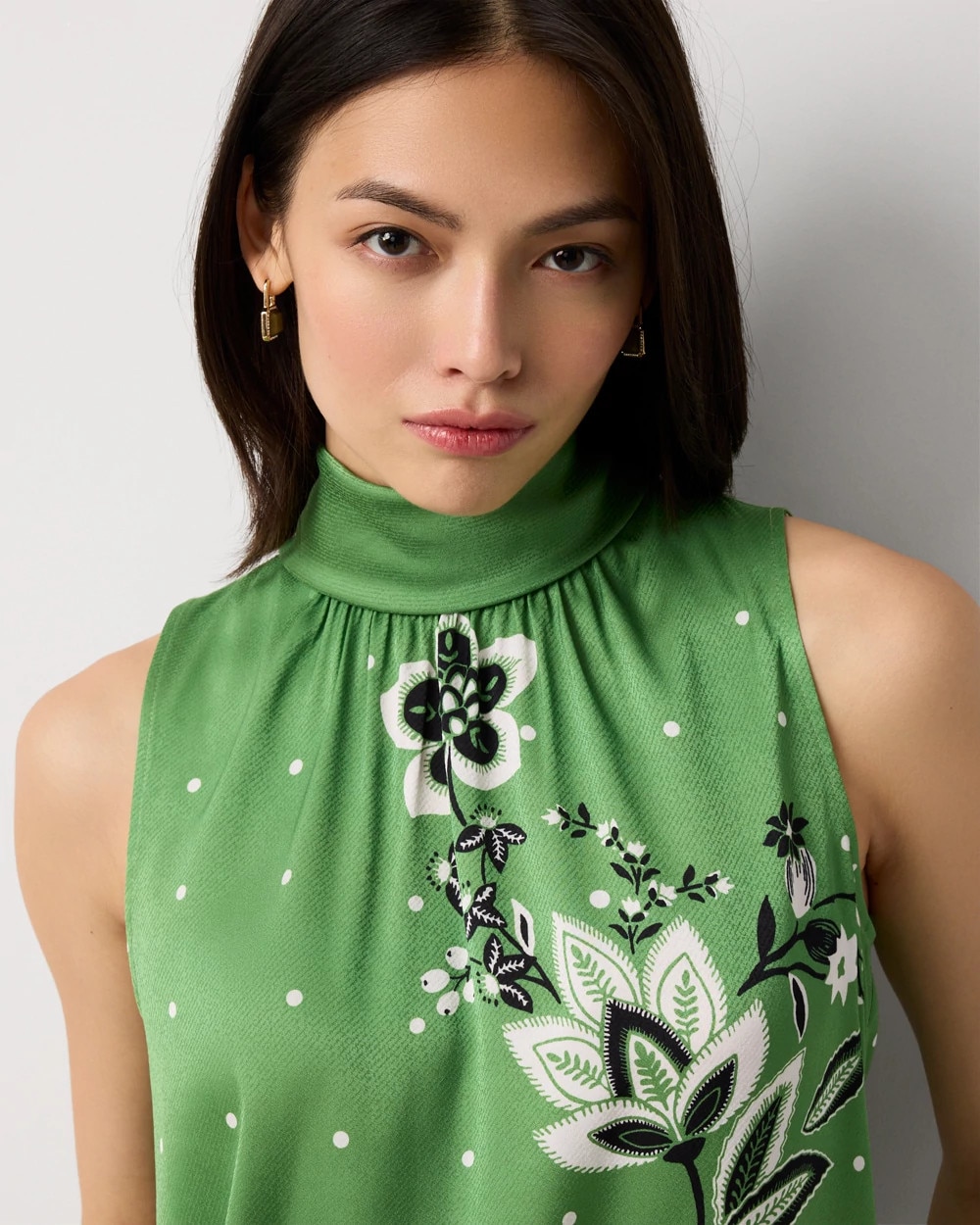 Bow Back Satin Halter Blouse - image 3
